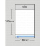 (A6) 110mm x 160mm + 30mm PP Bags with Euroslot Header & resealable flap (White Header)