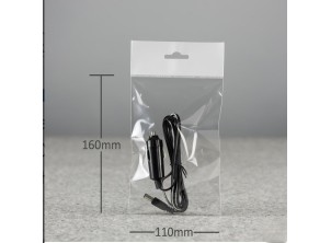 (A6) 110mm x 160mm + 30mm PP Bags with Euroslot Header & resealable flap (White Header)