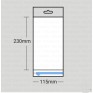 (DL) 115mm x 230mm + 30mm PP Bags with Euroslot Header & resealable flap (White Header)