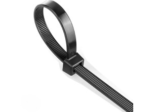 PTI Cable Ties 200mm x 4.8mm Black (Packed in 100's)