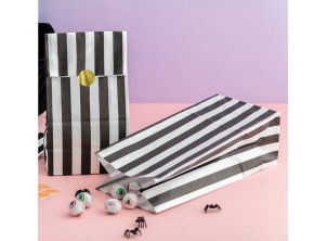 Candy Striped Paper SOS Pick n Mix Style Bags (6 Colours)