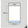 (C5) 165mm x 230mm + 30mm PP Bags with Euroslot Header & resealable flap (White Header)