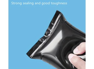 2 x 2"  Black UV/Light-Fast Grip Seal Polybags - Plain