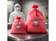Asbestos Removal Sacks (2 Sizes - Clear and Red)
