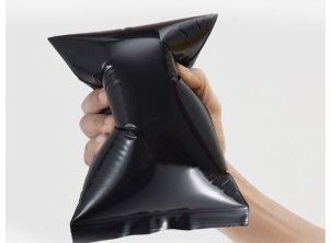 3" x 4"  Black UV/Light-Fast Grip Seal Polybags - Plain