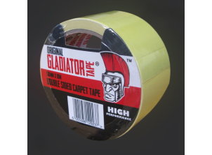 Gladiator Yellow Double-Sided Carpet Tape (2 sizes) Gladiator Yellow Double-Sided Carpet Tape (2 sizes)