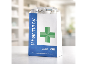 NHS Counter Bags (Blue/White Print) - 6 sizes