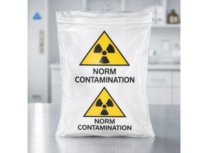 24 x 40" NORM (Naturally Occurring Radioactive Material) Clear Extra Heavyweight Poly Bags (1000GGE) x 100
