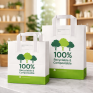 Non-NHS Prescription Paper Bags with Paper Tie Handles (2 sizes)