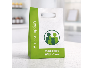 Non-NHS Prescription Paper Bags with Carry Handle