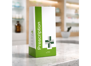 NON- NHS (Green/White) Branded Prescription Paper Bags (6 sizes)
