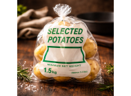 Clear Polythene Bags Printed "Potato" (4 weights)