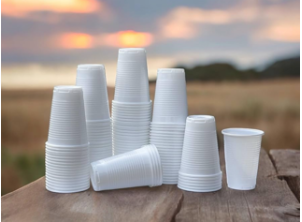 7oz Drinking Cups x 3000 (White and Clear)