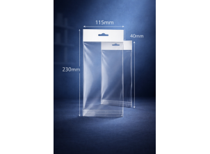 PP Header Bags with Euroslot + Resealable Flap (White Header)
