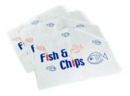 Printed Fish & Chips Bags 