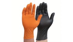 Nitrile Diamond Grip (Black & Orange)