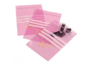 Pink Anti Static (ESD) Bags (Zipper-Top)