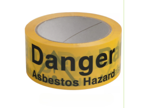Yellow Printed Asbestos Warning Tape (48mm x 66M) x 36 Rolls