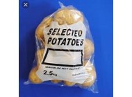 Clear Polythene Bags Printed "Potato" (4 weights)