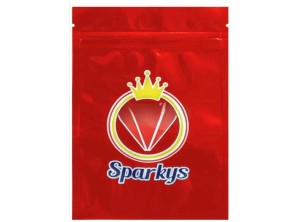 PRINTED SPARKYS GRIP SEAL FOIL POUCHES (3 TYPES)