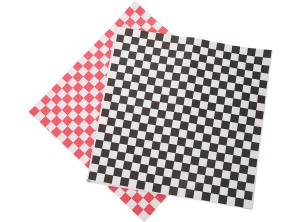 Burger Wrap (250x320mm) Red or Blue Striped 1000/pack 