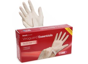 Vinyl Powdered Gloves (all sizes) (Clear & Blue) (1000Qty)