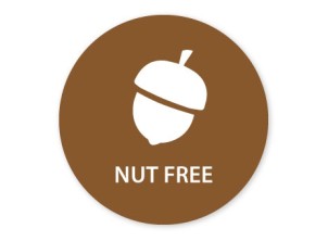 Nut Free 25mm circular 1000 per roll 		 