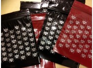 Printed Jewellery Grip Seal Bags (Burgundy)
