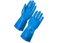 Nitrile Chemical Cleaning Gloves - Blue (1 case)