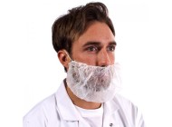Non-Woven Beard Mask - white or blue - 1 case