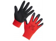 Nylex Red Polyester Gripper Gloves (Medium-XL)