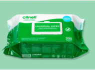 Antimicrobial Wipes Clinell 200 pcs/pack