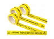 2M Safe Distancing Yellow Tape 48mm x 66M