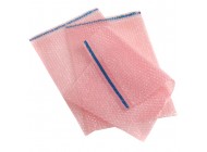 Pink Antistatic Bubble Bags With Self Seal Strip