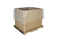 Clear Polythene Gusseted Box Liners Medium & Heavy-duty (16 sizes) - Shown in Litres