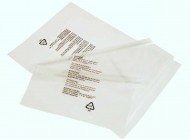 7" x 37.5" (178mm x 953mm) Peel & Seal PP/Polypropylene Bags with Printed Warning
