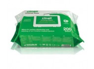 Green Clinell Multi Surface Wipes	Disinfectant wipe x 200