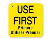 25x25mm Use First Permanent Adhesive Labels 1000Qty