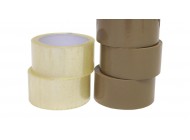 Polypropylene Packing Tapes Brown/Clear x36